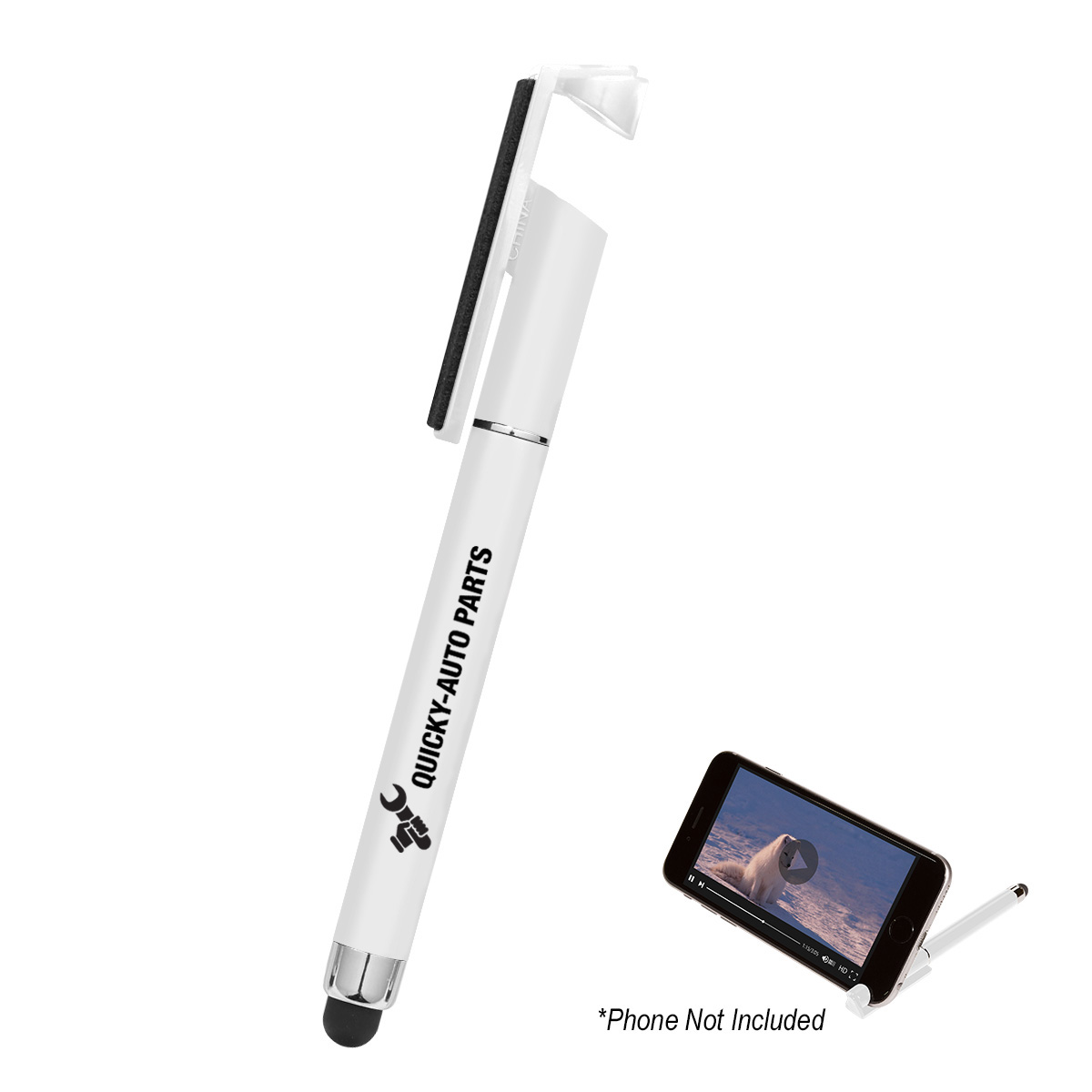Picture of Stylus Pen With Phone Stand And Screen Cleaner
