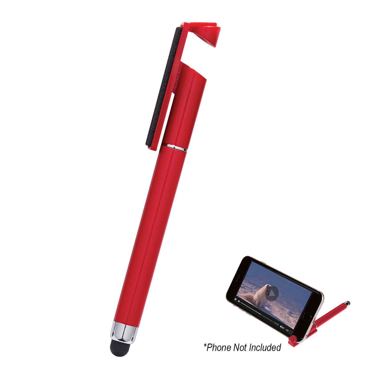 Picture of Stylus Pen With Phone Stand And Screen Cleaner