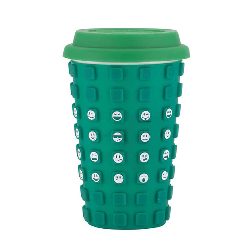 Picture of Sili Square 14 Oz. Ceramic Cup with Silicone Sleeve and Emotion Faces