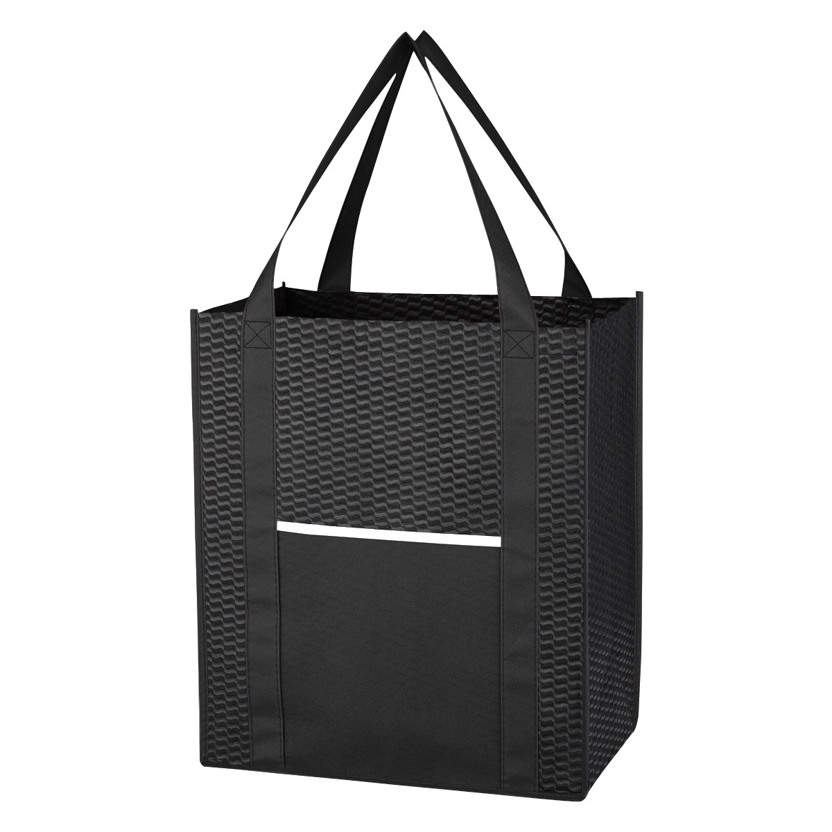 Picture of Non-woven Wave Shopper Tote Bag