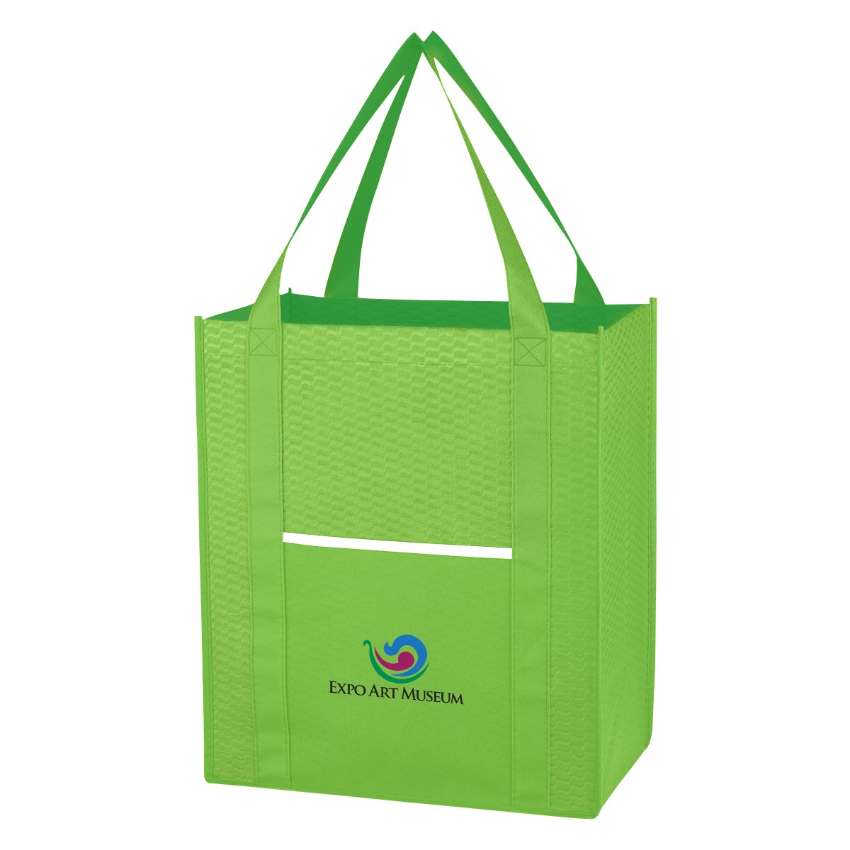 Picture of Non-woven Wave Shopper Tote Bag
