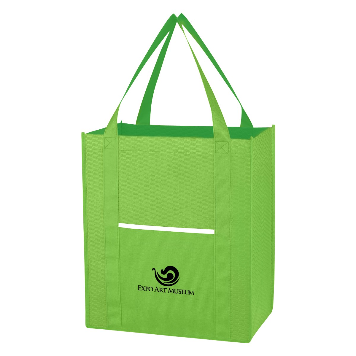 Picture of Non-woven Wave Shopper Tote Bag
