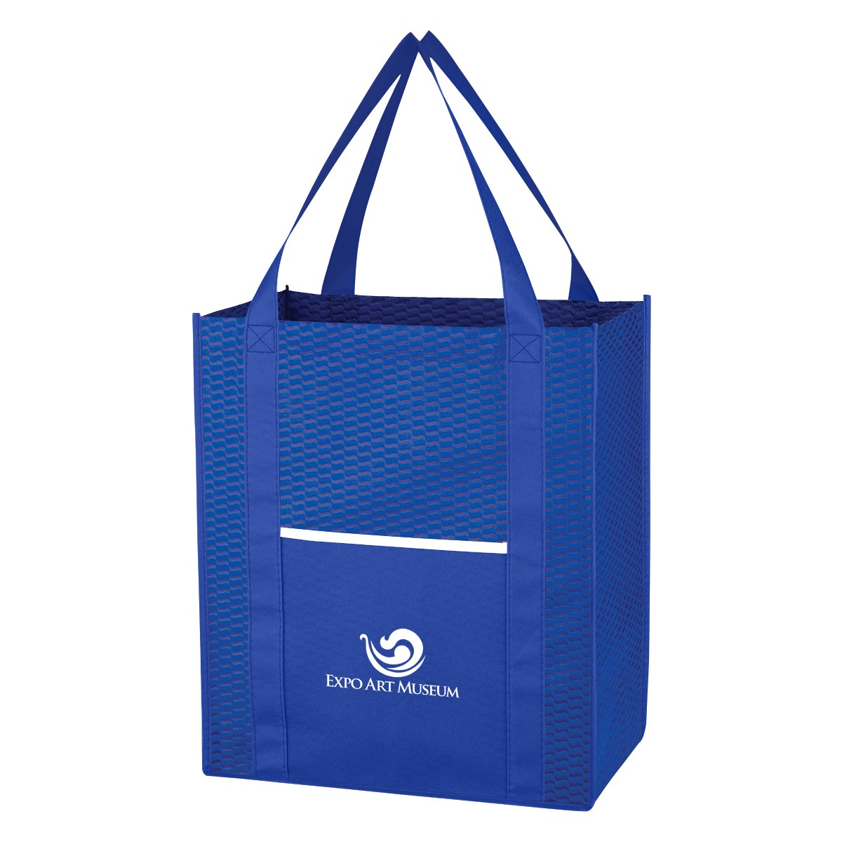 Picture of Non-woven Wave Shopper Tote Bag