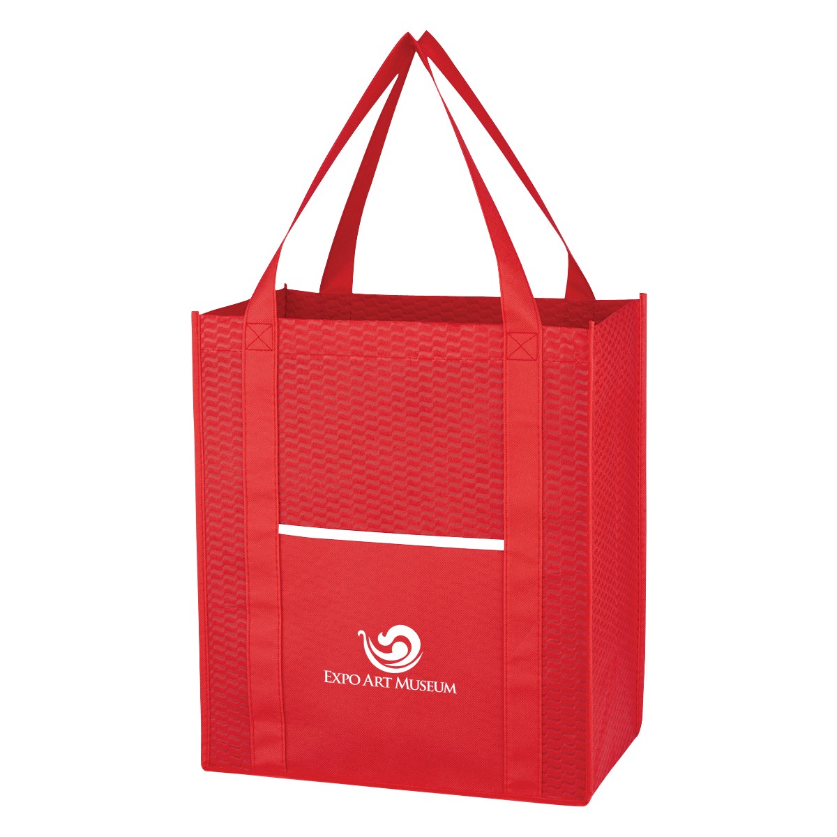 Picture of Non-woven Wave Shopper Tote Bag