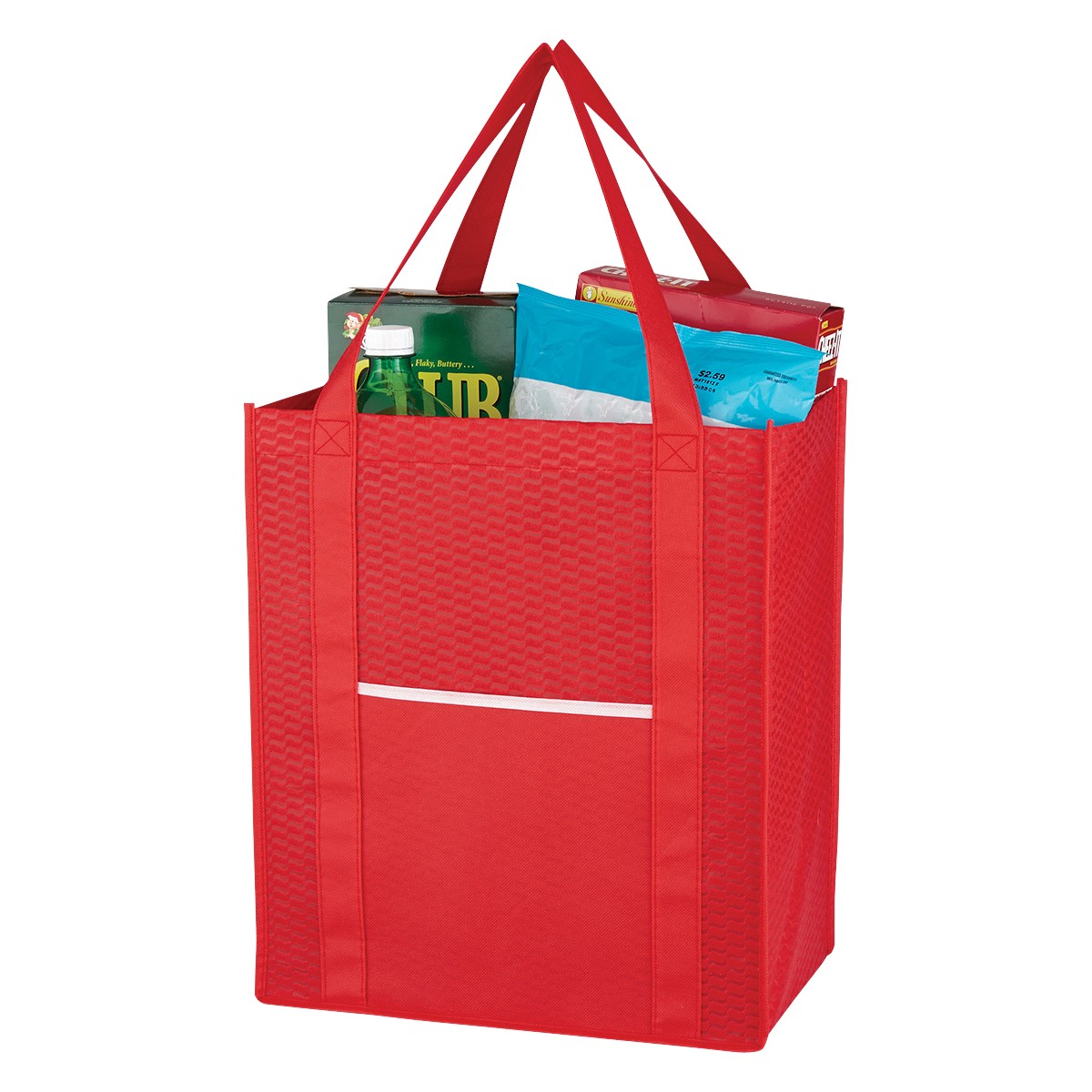 Picture of Non-woven Wave Shopper Tote Bag