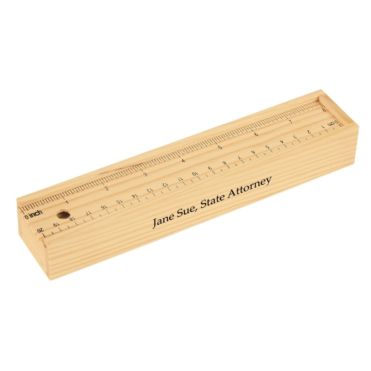 Picture of 12- Piece Colored Pencil Set In Wooden Ruler Box