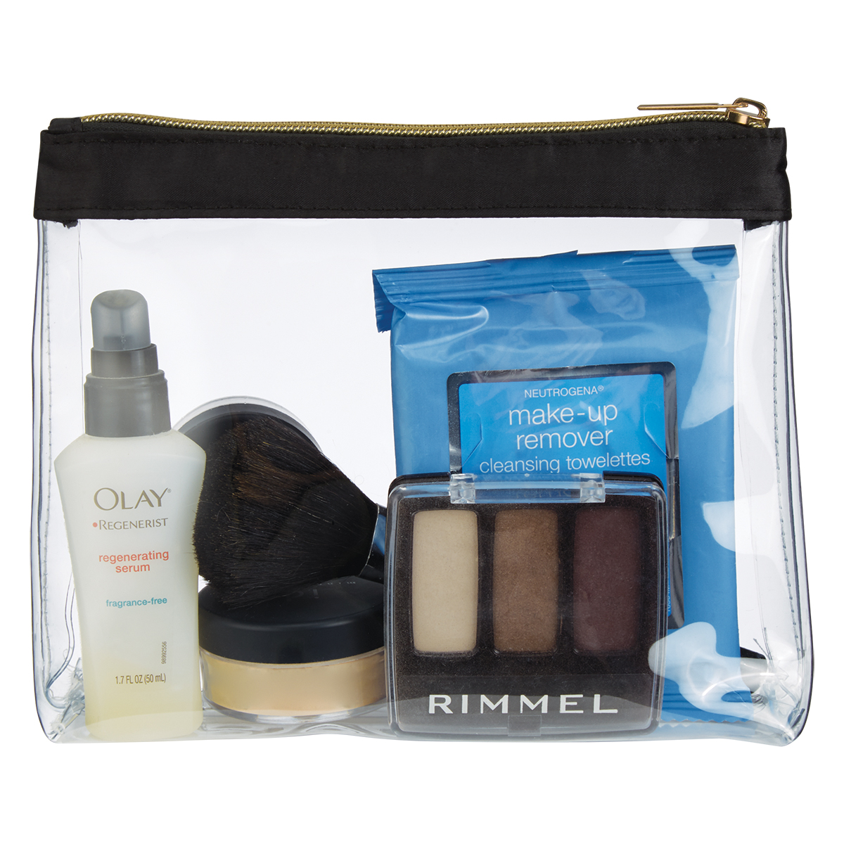Picture of Sadie Satin Clear Cosmetic Bag