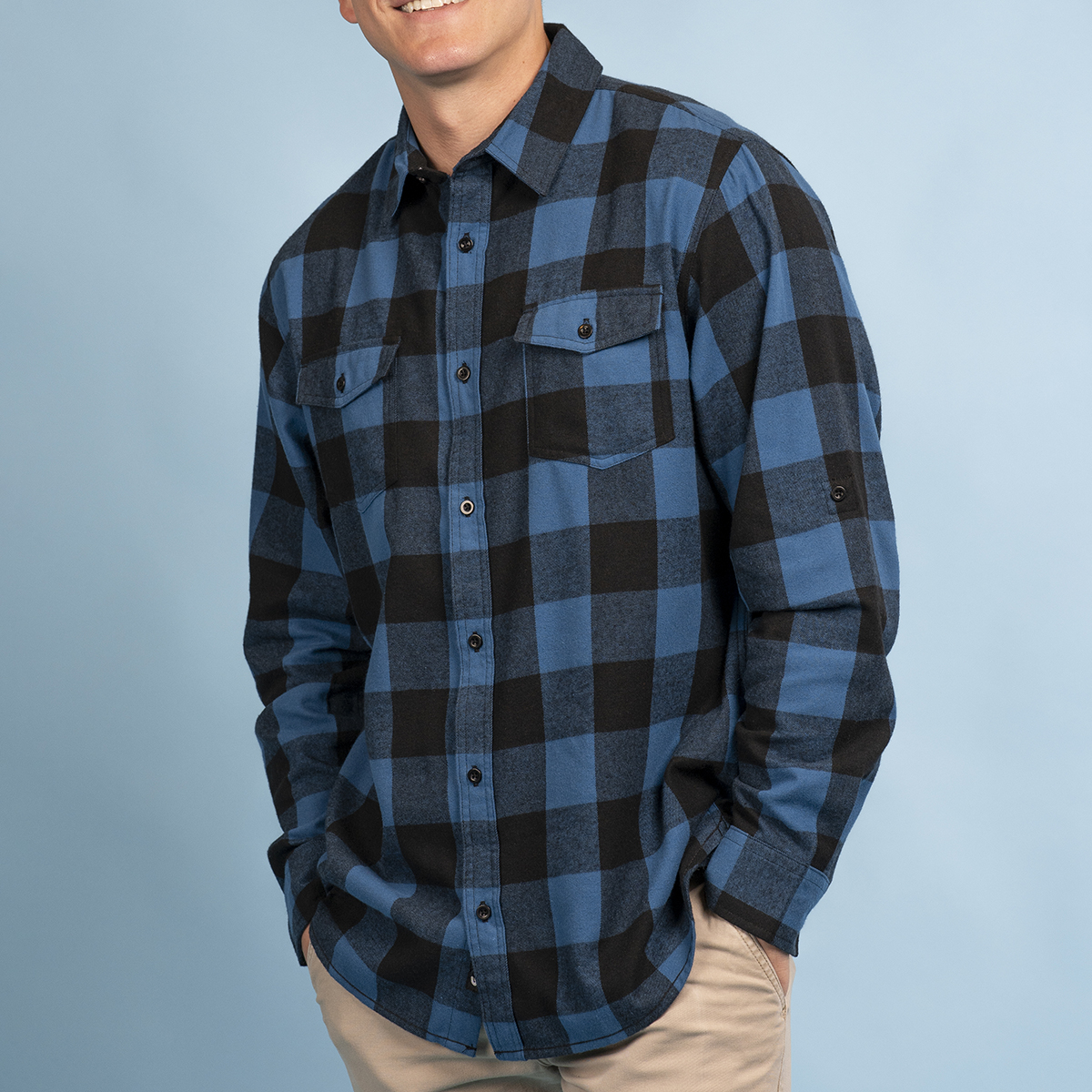Picture of Burnside Men's Plaid Flannel Shirt