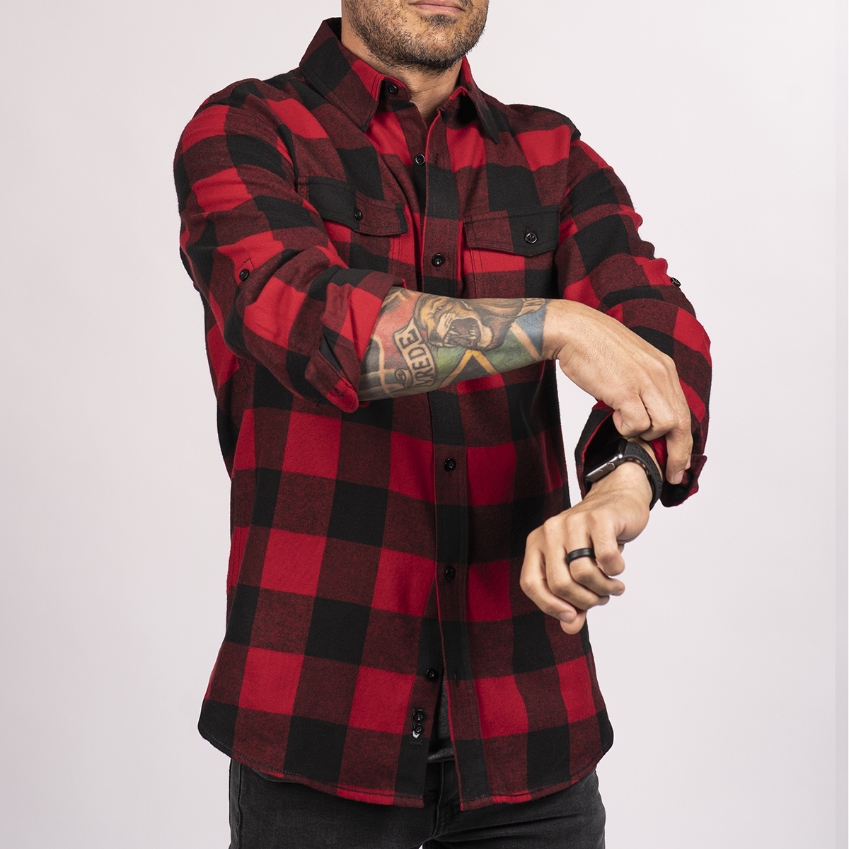 Picture of Burnside Men's Plaid Flannel Shirt