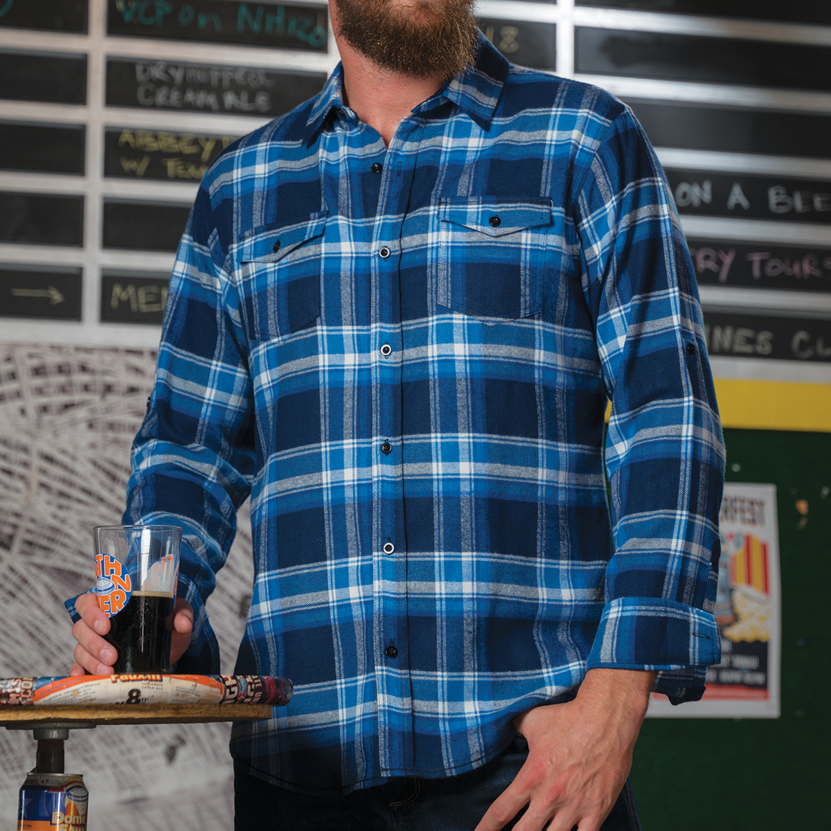 Picture of Burnside Men's Plaid Flannel Shirt
