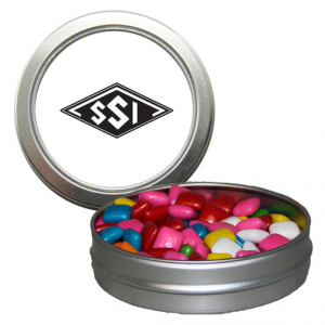 Picture of Candy Window Tin Short Round