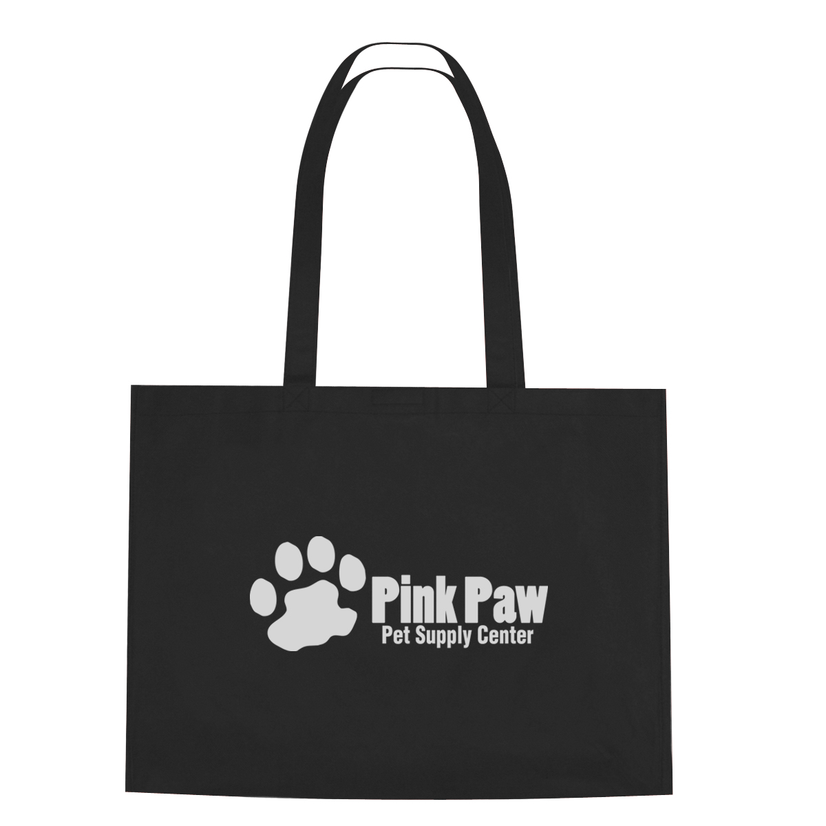 Picture of Non-woven Shopper Tote Bag With Hook And Loop Closure