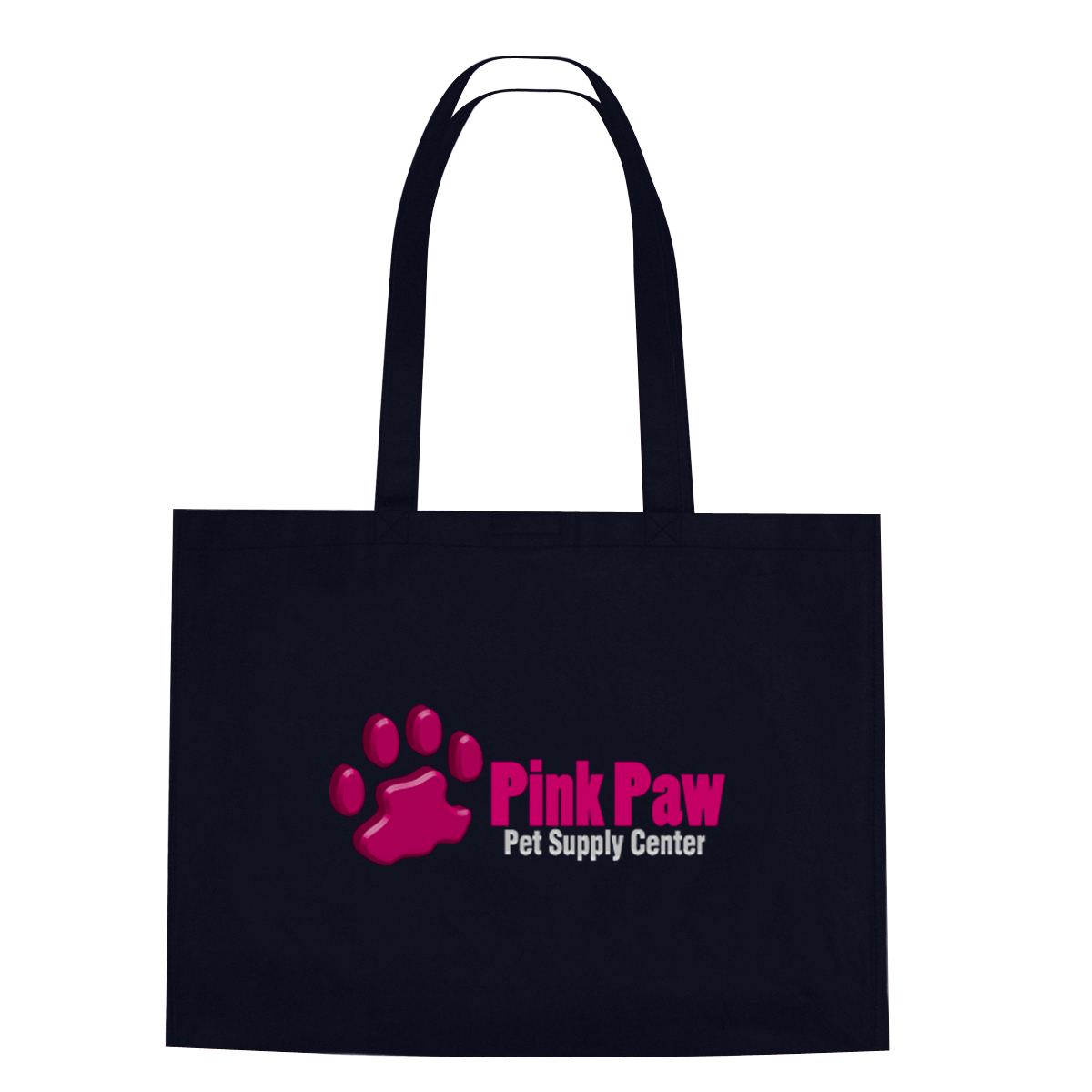 Picture of Non-woven Shopper Tote Bag With Hook And Loop Closure