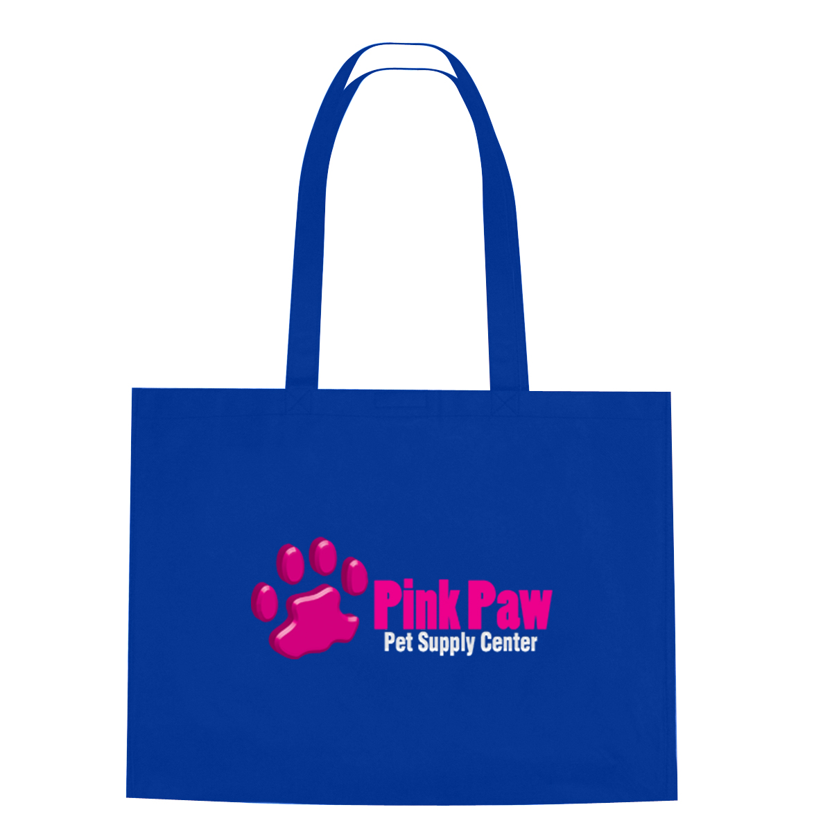 Picture of Non-woven Shopper Tote Bag With Hook And Loop Closure