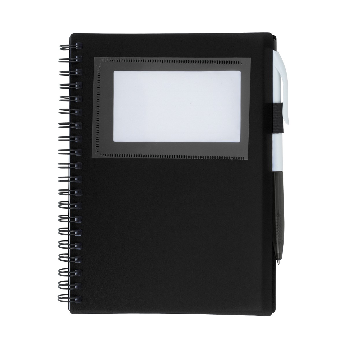 Picture of Spiral Notebook With Id Window
