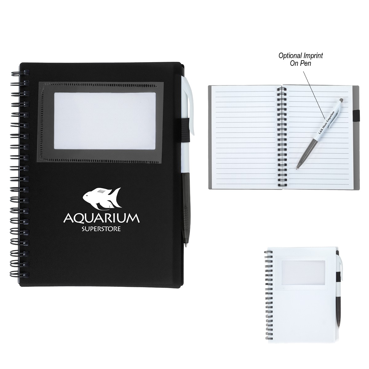Picture of Spiral Notebook With Id Window