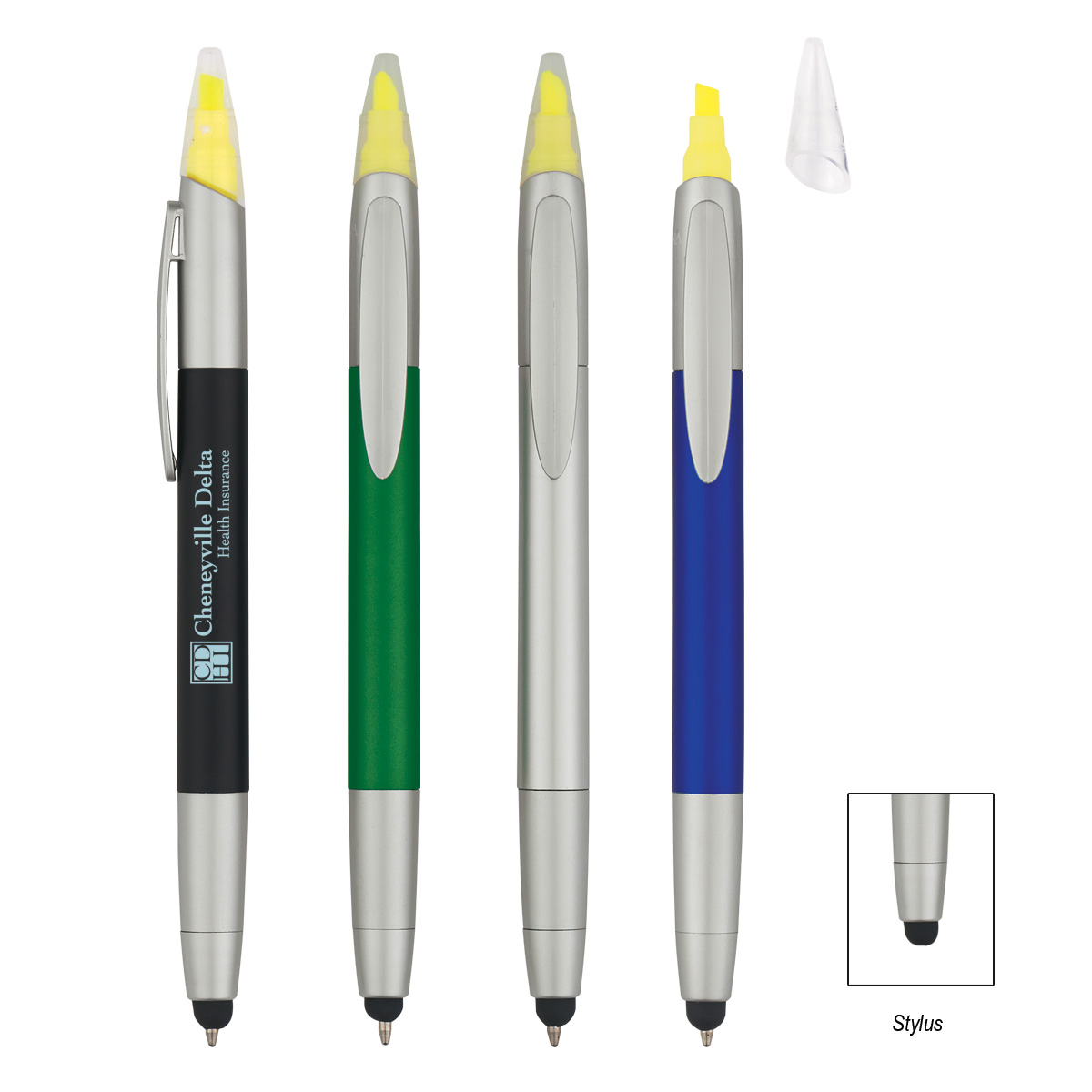 Picture of 3-in-1 Pen With Highlighter And Stylus