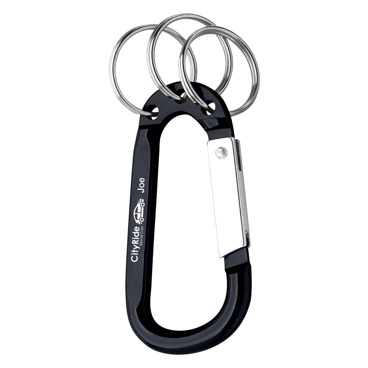 Picture of 8mm Carabiner With Triple Split Ring