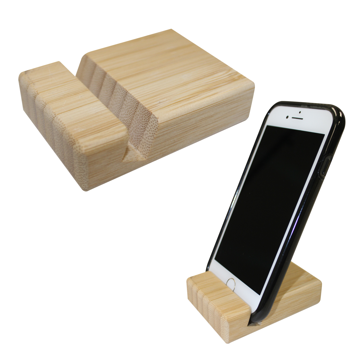 Picture of Bamboo Block Phone Stand