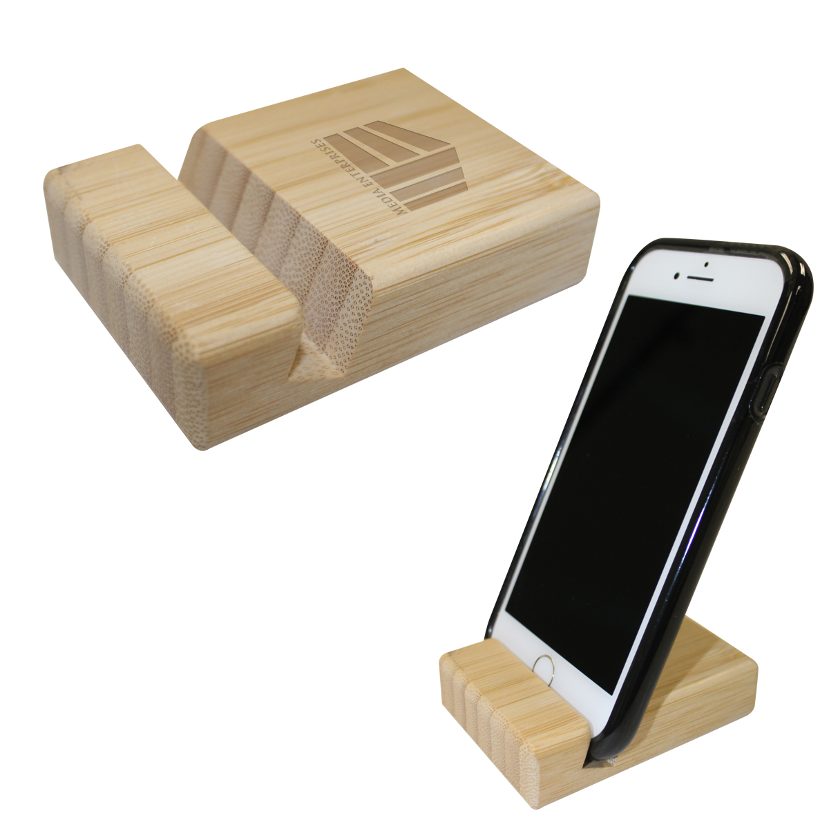 Picture of Bamboo Block Phone Stand