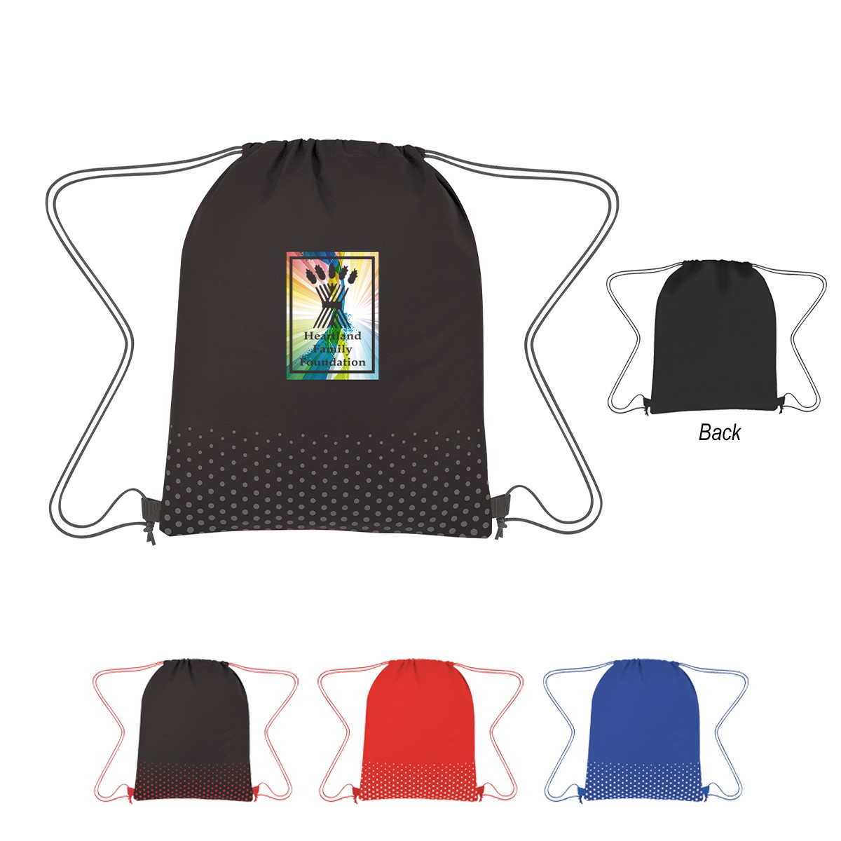 Picture of Connect The Dots Non-woven Drawstring Bag