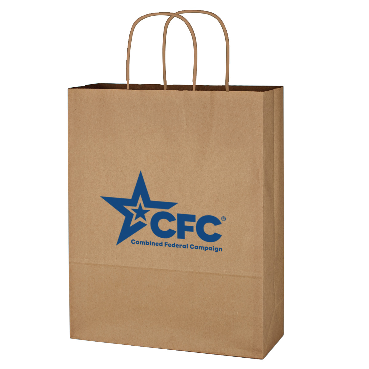 Picture of Kraft Paper Brown Shopping Bag - 10" X 13"