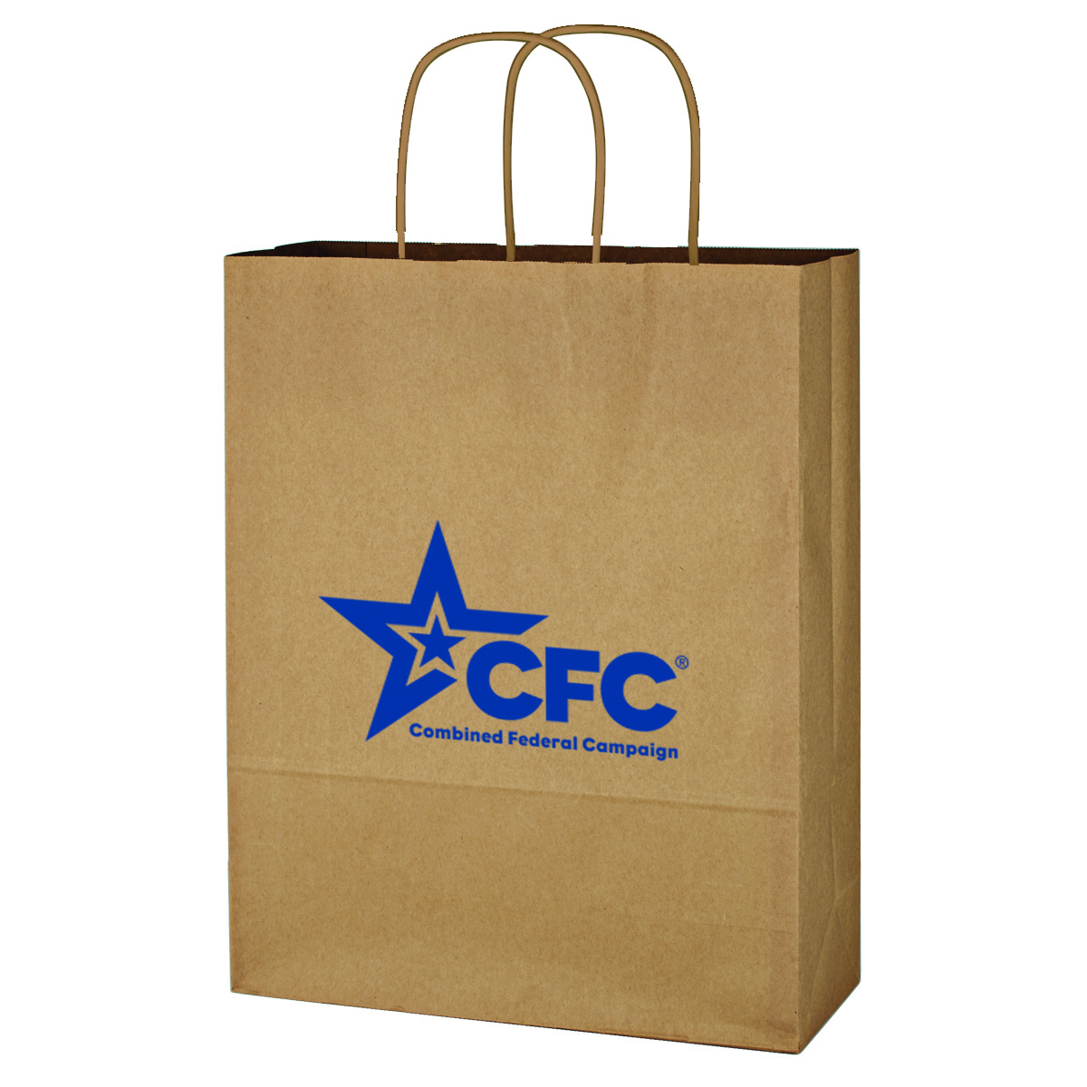 Picture of Kraft Paper Brown Shopping Bag - 10" X 13"