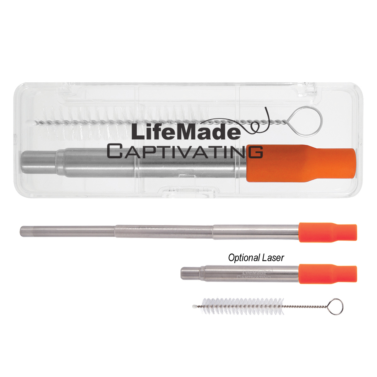 Picture of Hurley Collapsible Stainless Steel Straw In Travel Case