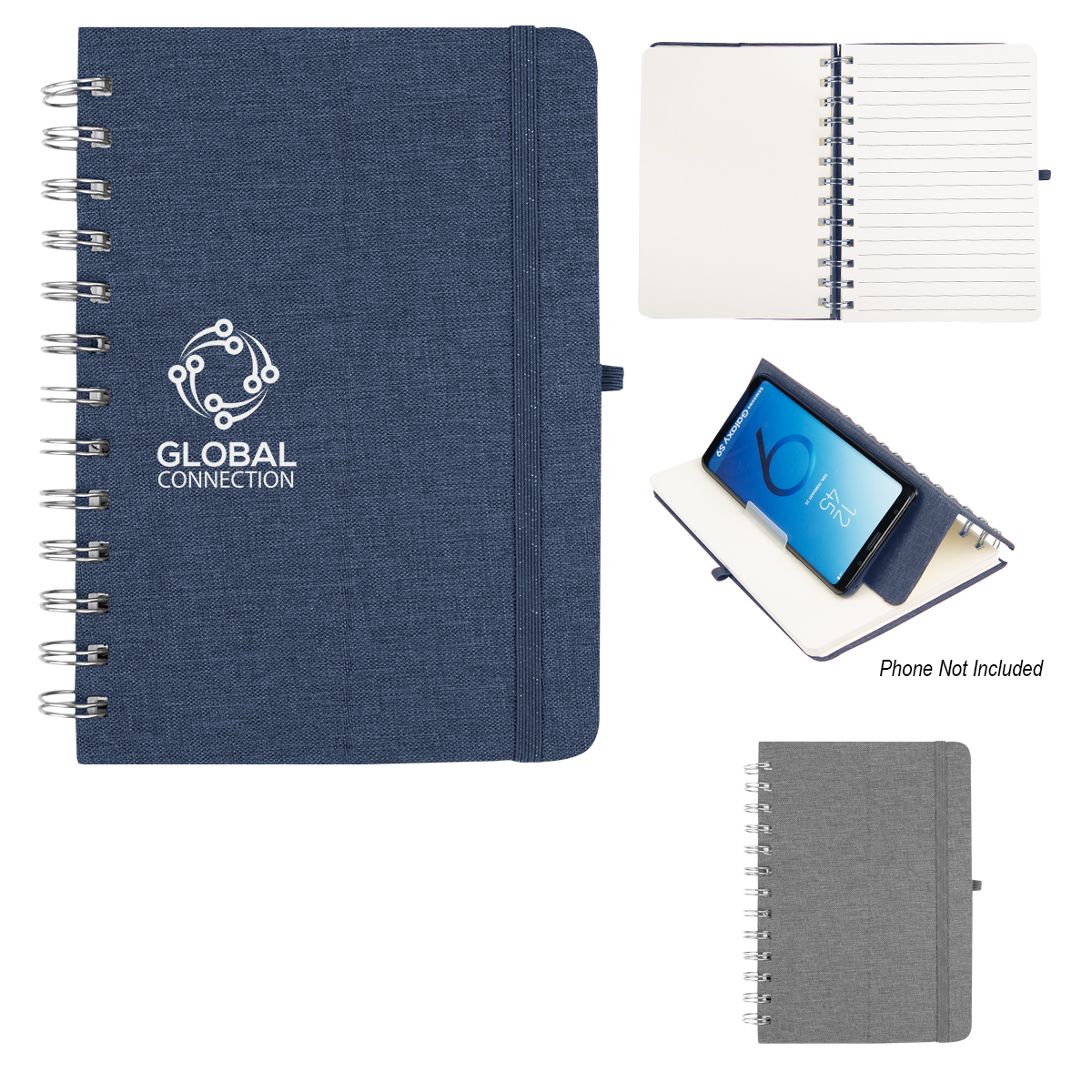 Picture of Rpet Notebook With Phone Holder