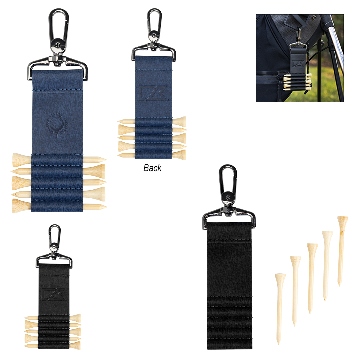 Picture of Cutter & Buck® Rpet And Bamboo Golf Tee Set Keychain