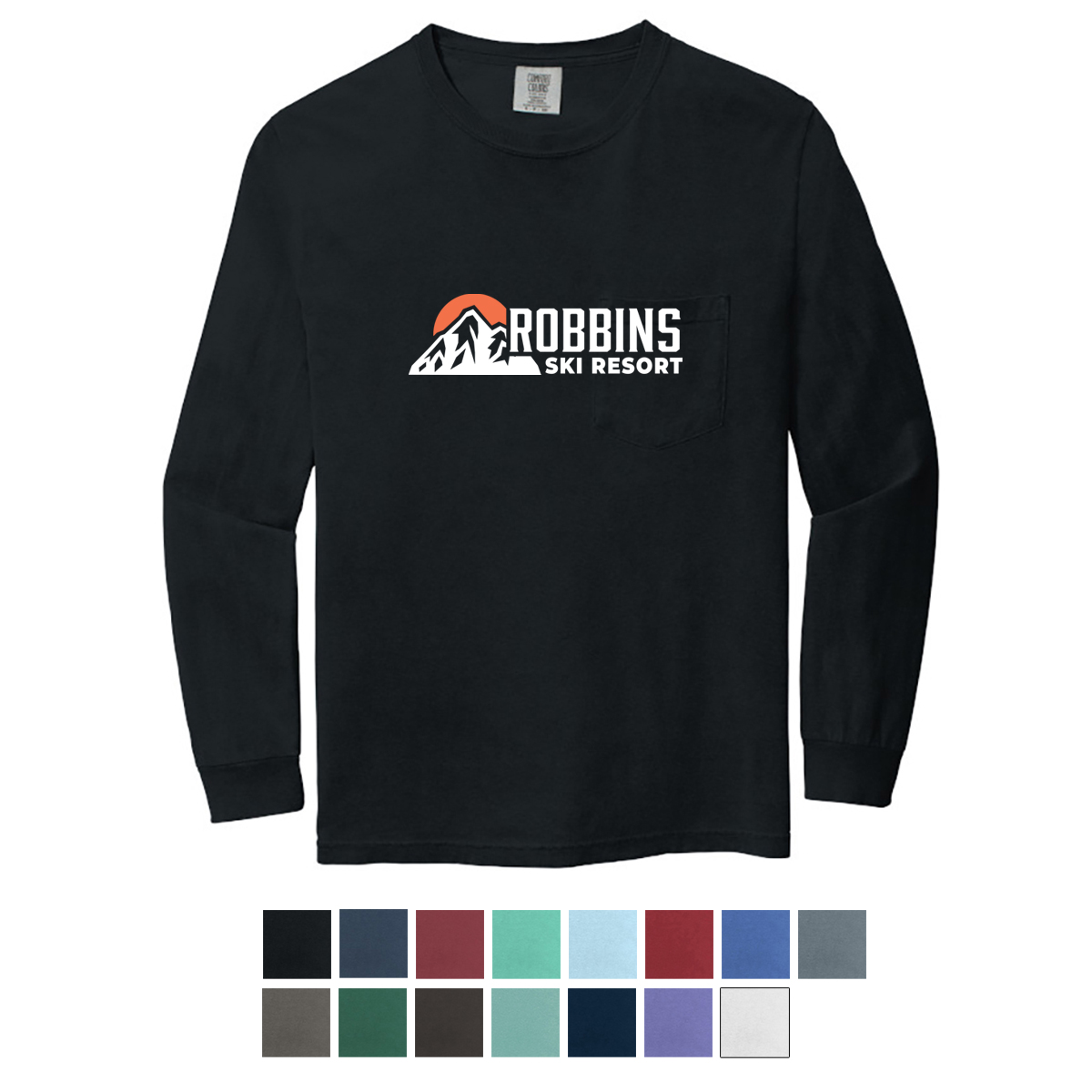 Picture of Garment-dyed Heavyweight Long Sleeve Pocket T-shirt