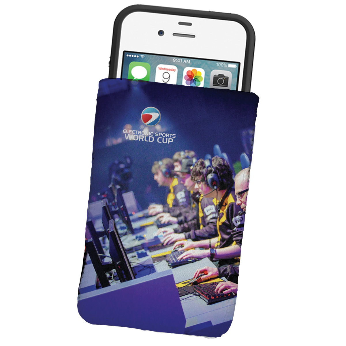 Picture of Dye Sublimated Microfiber Phone Wallet Pouch Or Sleeve