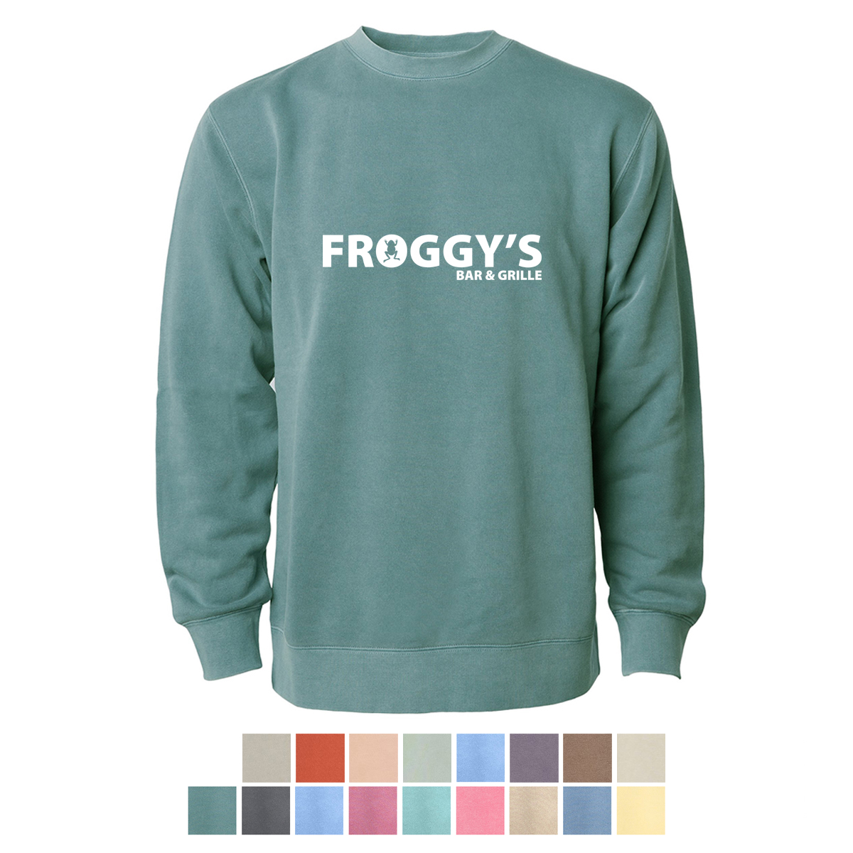 Picture of Independent Trading Company Unisex Midweight Pigment Dyed Crew Neck