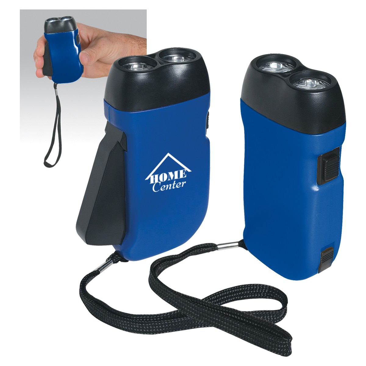 Picture of Hand Squeeze Flashlight With Wrist Strap