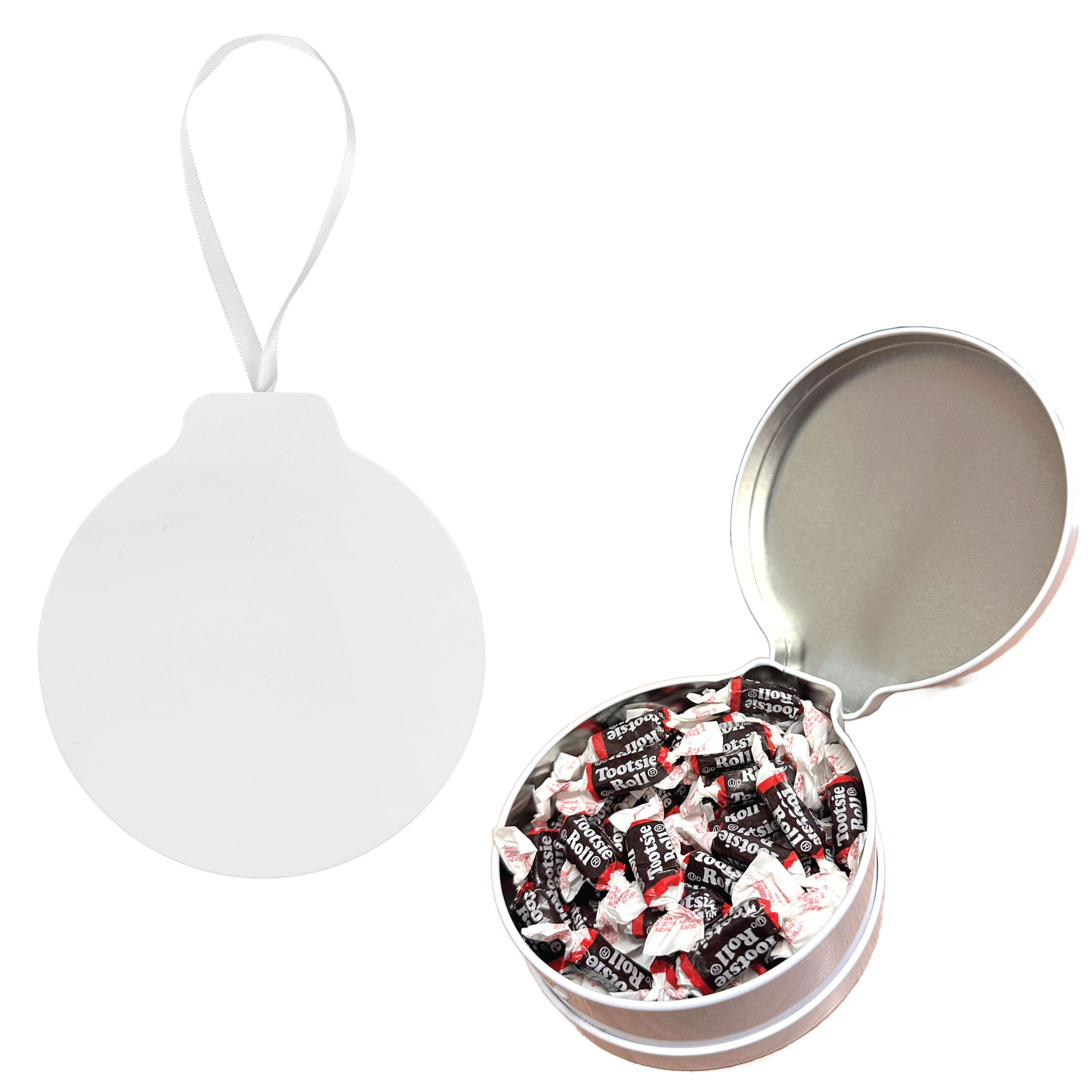 Picture of Full Color Ornament Tin With Candy