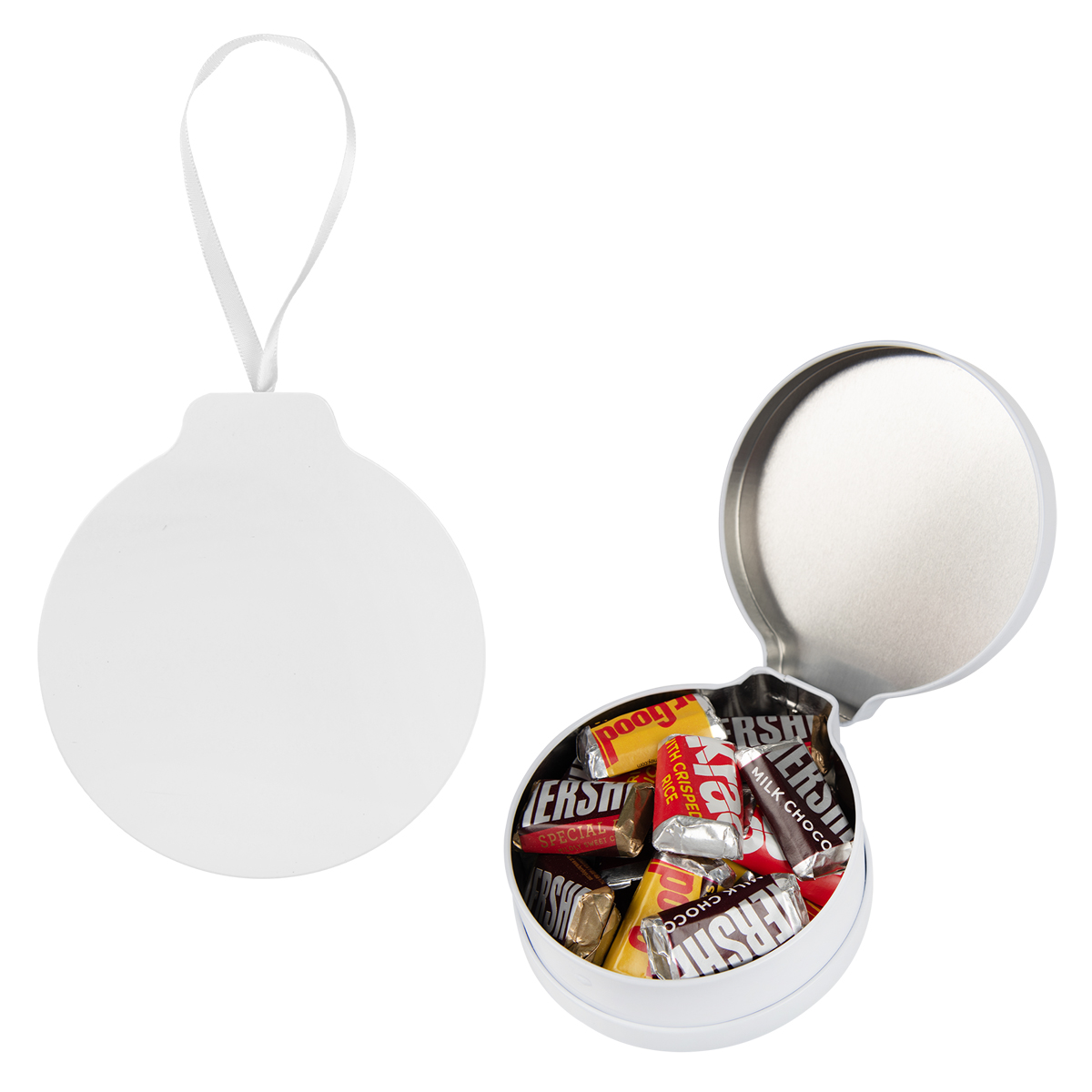 Picture of Full Color Ornament Tin With Candy