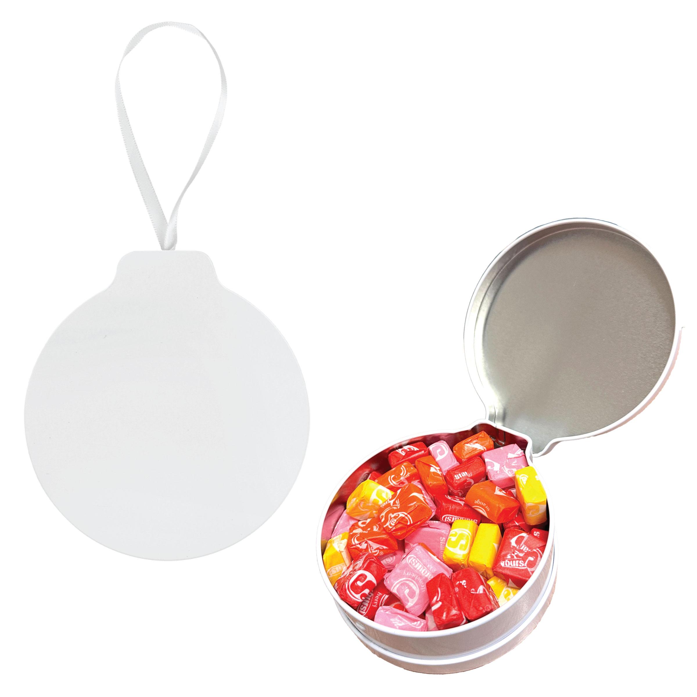 Picture of Full Color Ornament Tin With Candy