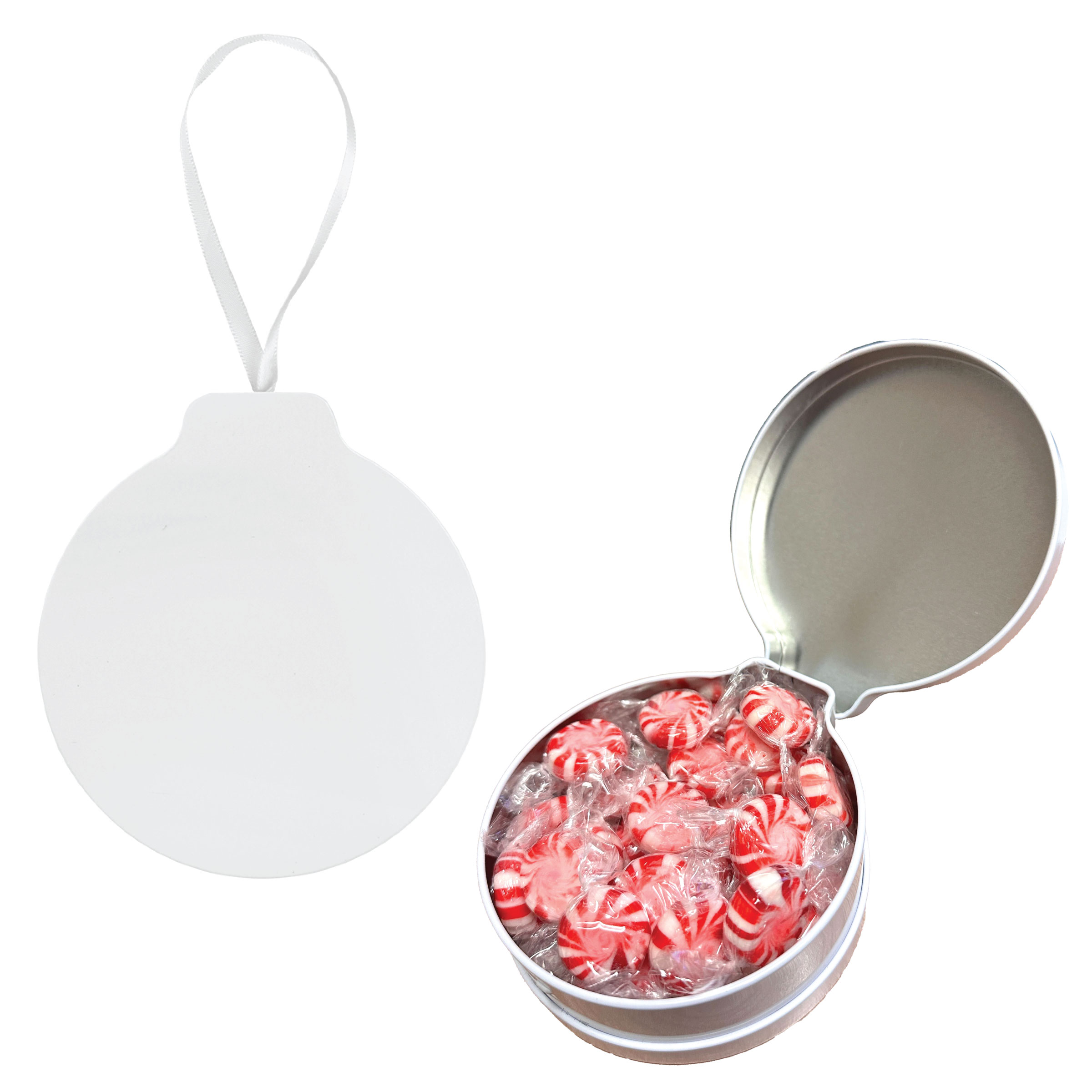 Picture of Full Color Ornament Tin With Candy