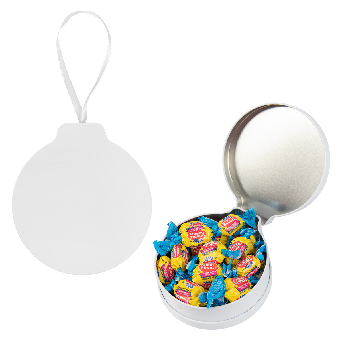 Picture of Full Color Ornament Tin With Candy