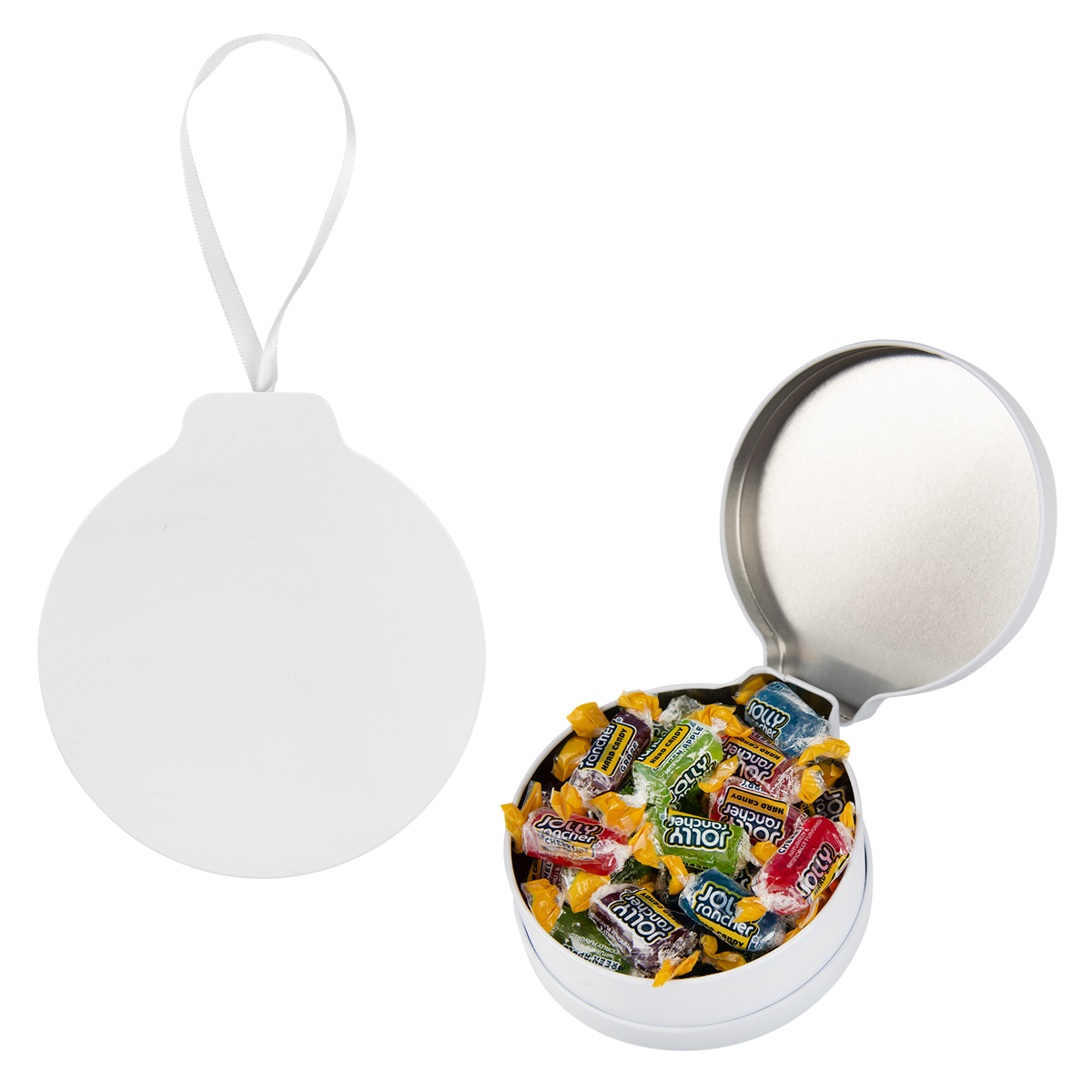 Picture of Full Color Ornament Tin With Candy