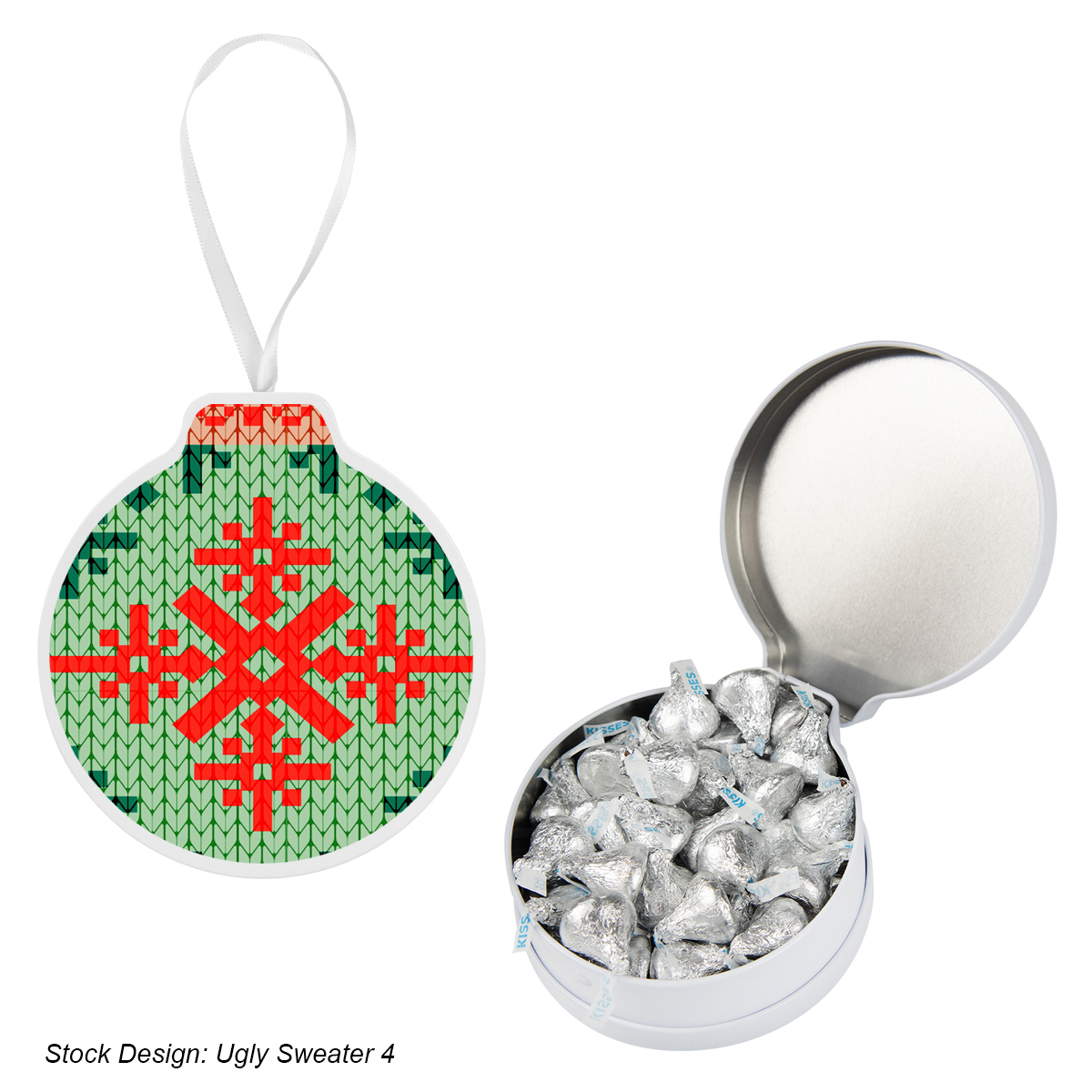 Picture of Full Color Ornament Tin With Candy