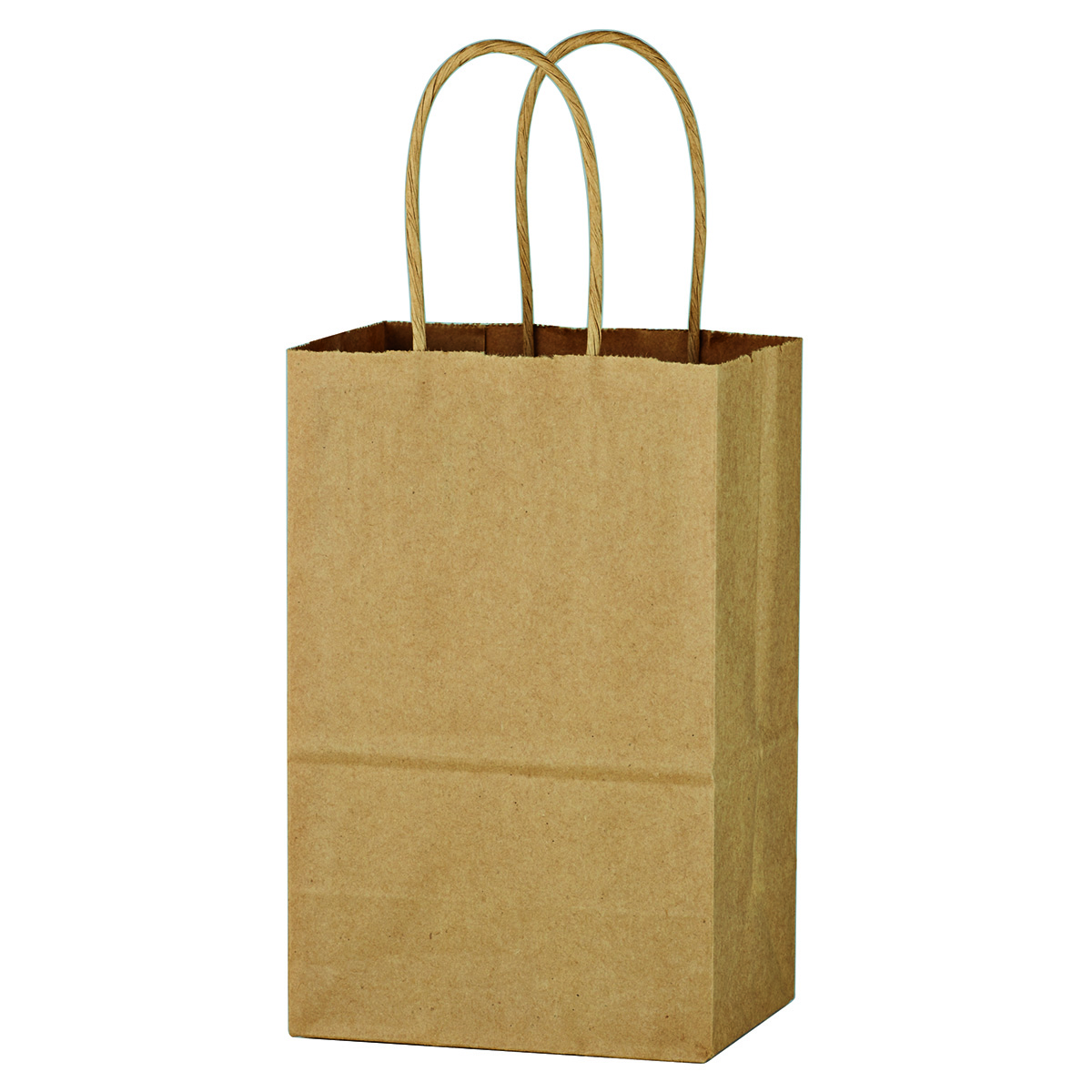 Picture of Kraft Paper Brown Shopping Bag - 5-1/4" X 8-1/4"