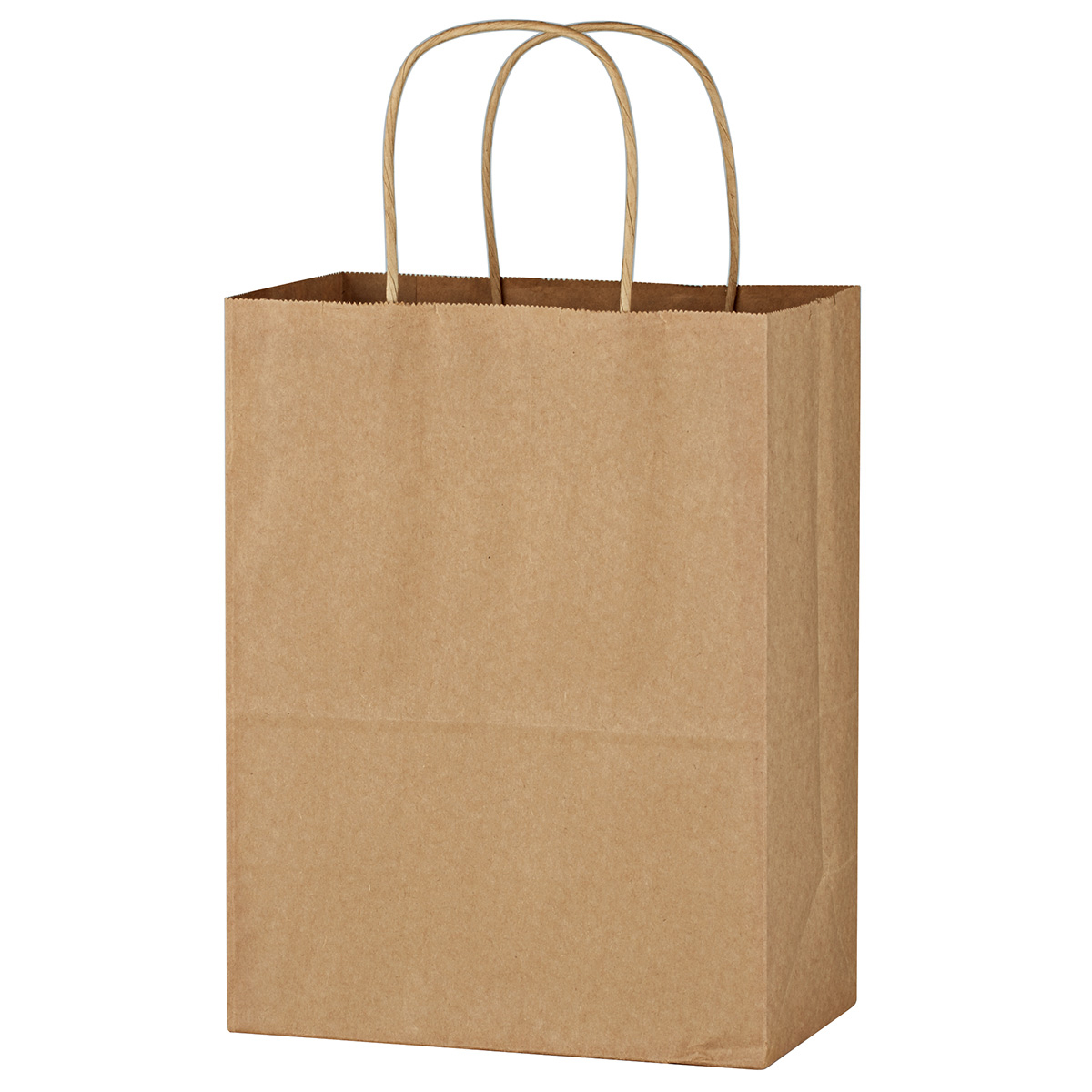 Picture of Kraft Paper Brown Shopping Bag - 8" X 10-1/4"