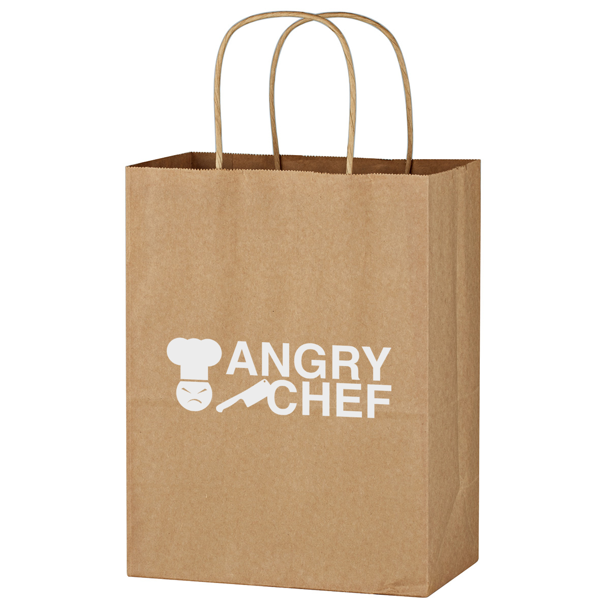 Picture of Kraft Paper Brown Shopping Bag - 8" X 10-1/4"