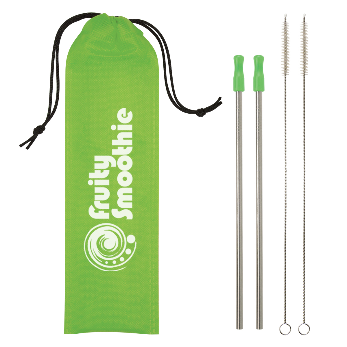 Picture of 2-pack Stainless Steel Straw Kit