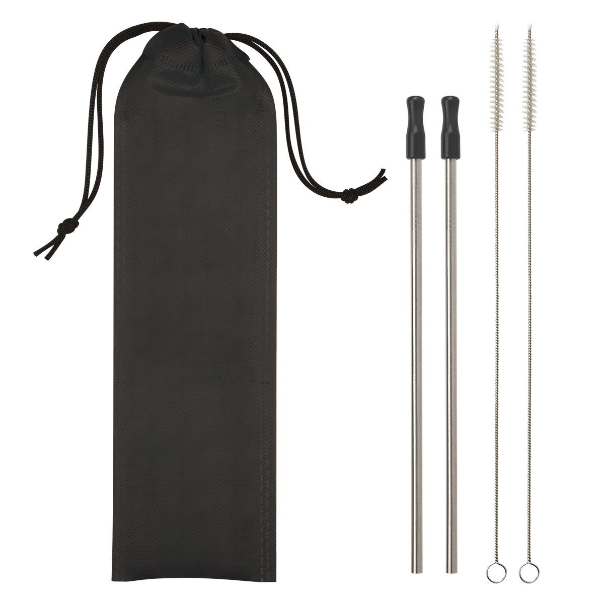 Picture of 2-pack Stainless Steel Straw Kit