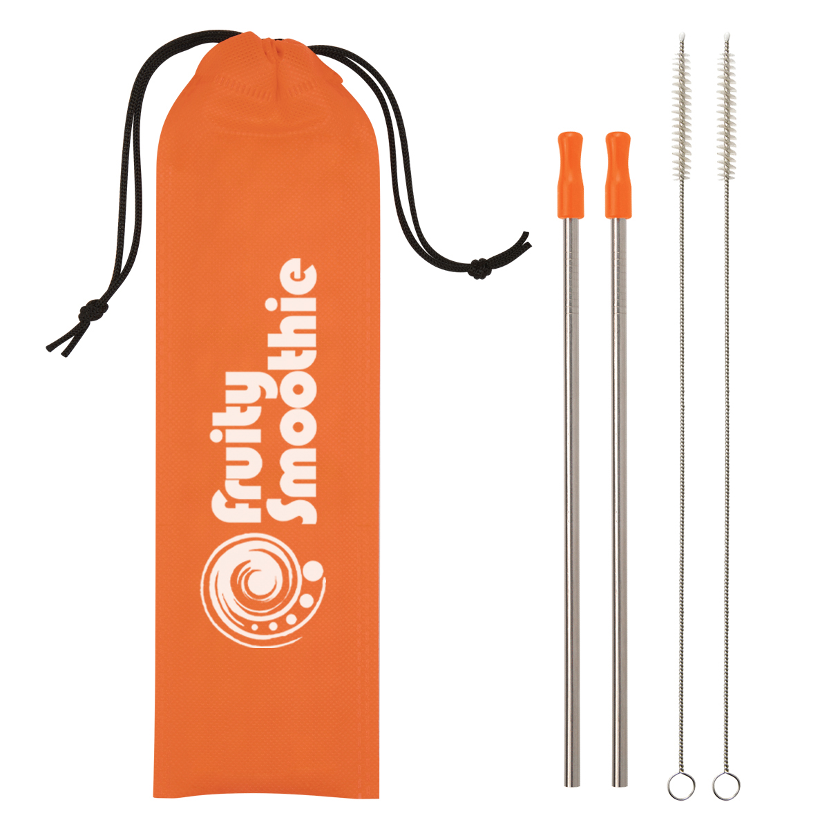 Picture of 2-pack Stainless Steel Straw Kit