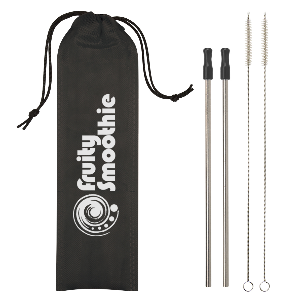 Picture of 2-pack Stainless Steel Straw Kit