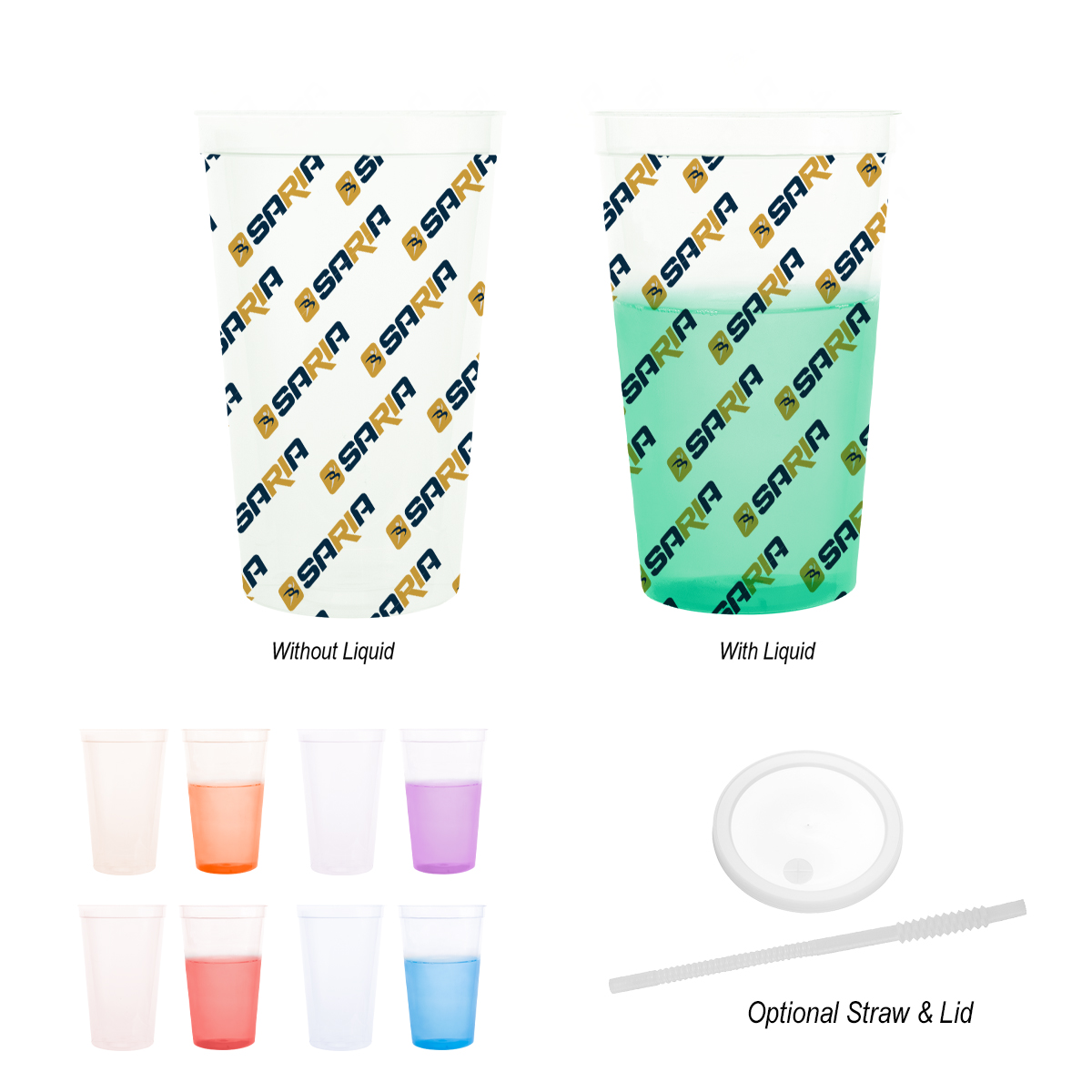 Picture of 22 Oz. Full Color Mood Stadium Cup
