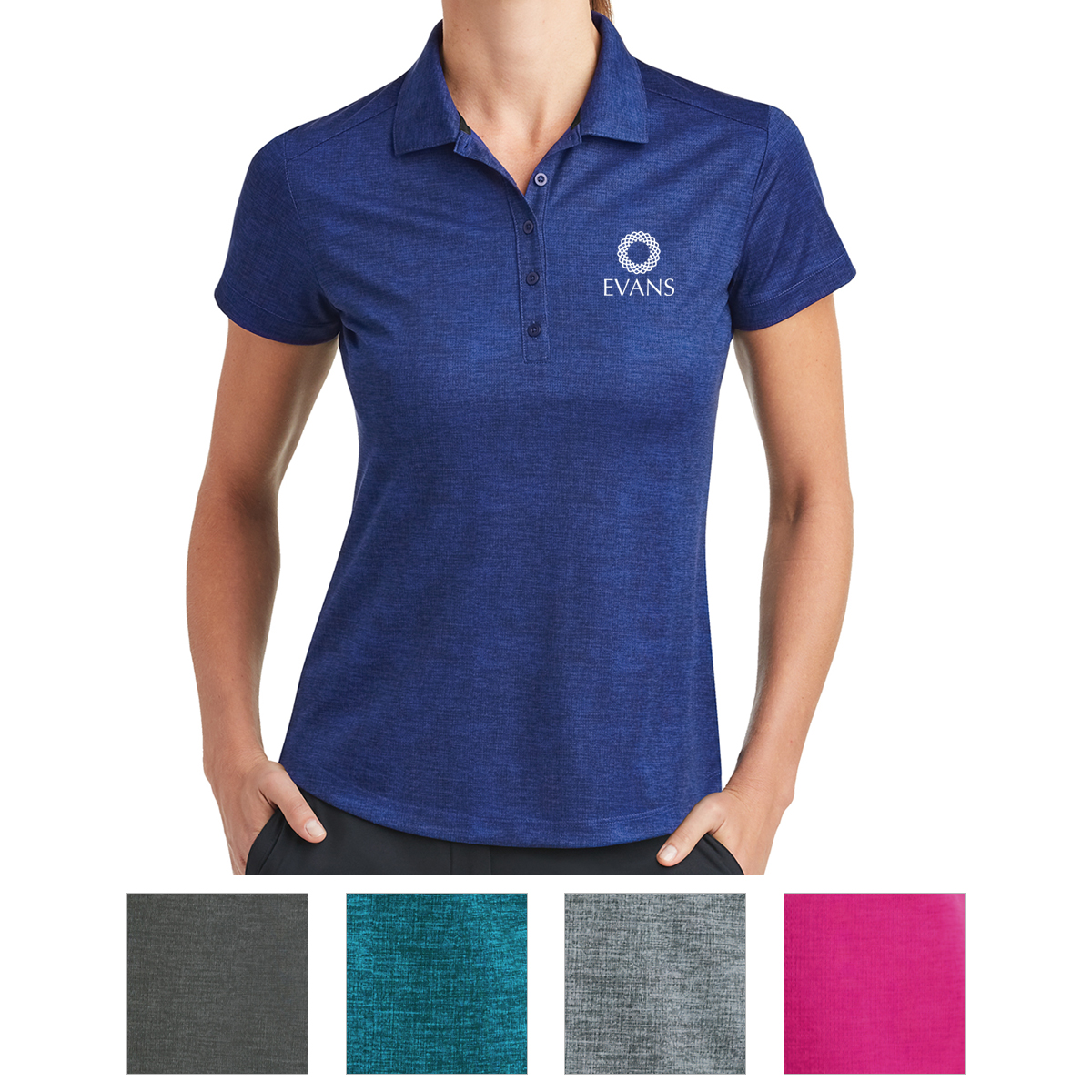 Picture of Nike Ladies Dri-fit Crosshatch Polo